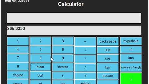 Matlab GUI Calculator