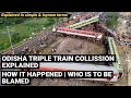 Odisha triple train collision / accident explained | coromandel express crashed in Balasore Odisha