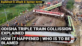 Odisha triple train collision / accident explained | coromandel express crashed in Balasore Odisha