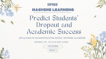 ISP560 Group 1 : Predicting Students