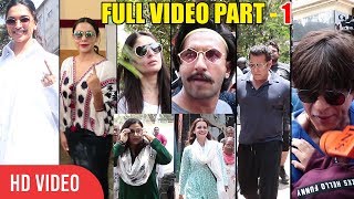 Bollywood Celebrities Casts Their Votes | Salman, Shahrukh, Deepika, Kareena, Ranveer And Others