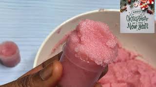 how to make exfoliating lip scrub / how to get pink lips screenshot 2