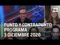 Punto y Contrapunto, con Genaro Lozano: Programa del 3 de diciembre de 2020