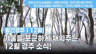 📢월간경주소식 12월 ㅣ겨울을 포근하게 채워주는 경주소식! #경주시 #혜택 #행사