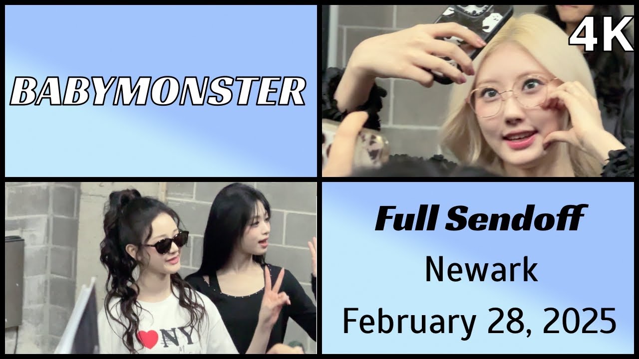 250228 베이비몬스터 BABYMONSTER - Full sendoff live @ Prudential, Newark, NJ [4K Fancam]