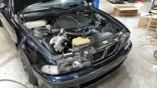 E39 M5 first start with ESS supercharger