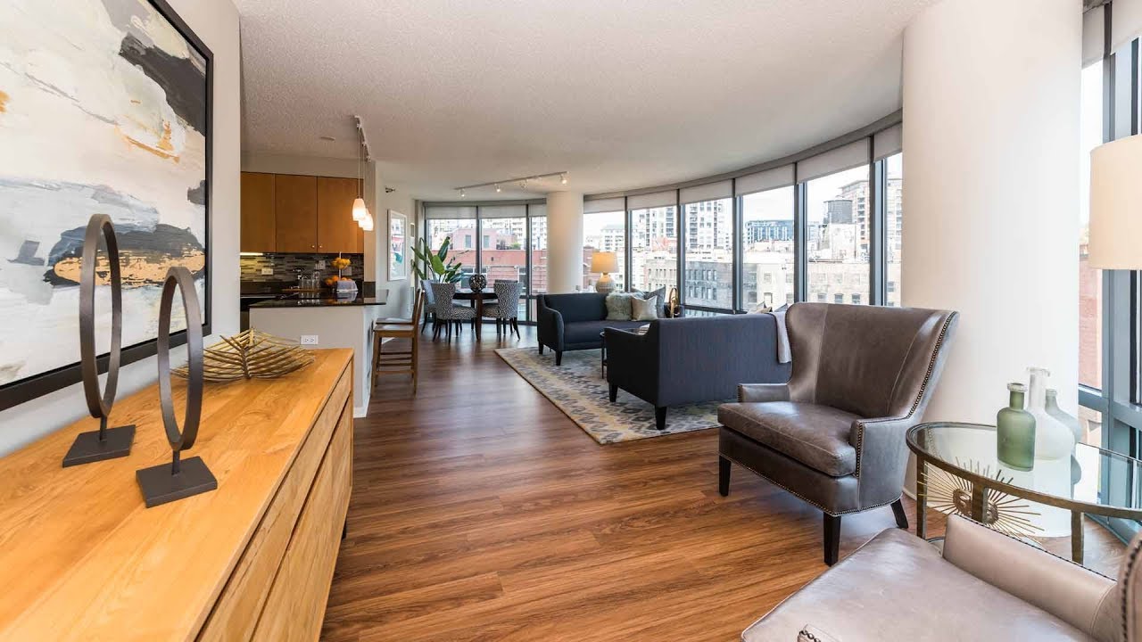 A spacious 2bedroom model at River North's Kingsbury Plaza apartments YouTube