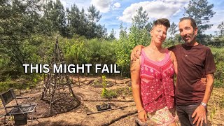 We’re Experimenting With A New Drought-Resistant Garden System - Off Grid Portugal - Ep2