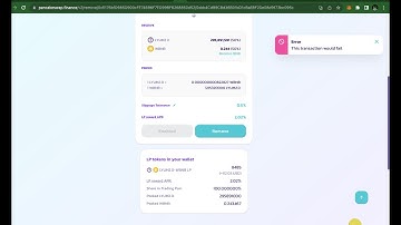 Can not remove liquidity on pancakeswap? Solution