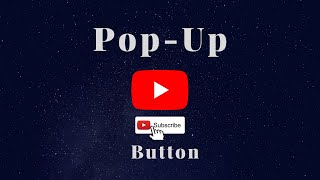 How to add a popup Youtube subscribe button to your channel  | in English | Be always fortune