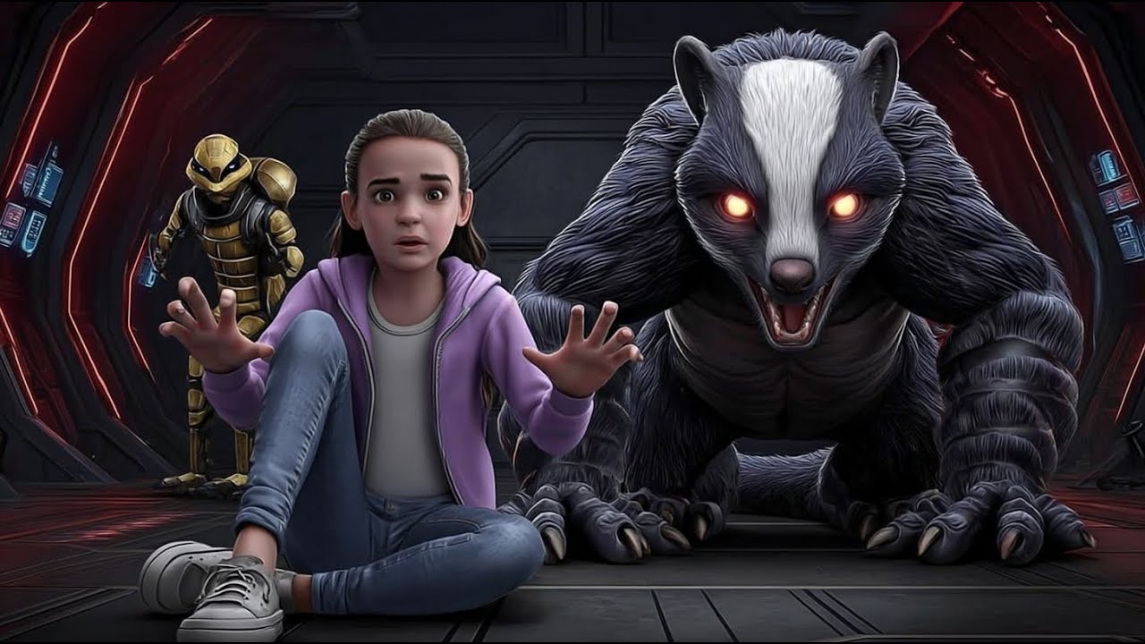 The Predator Captain Smiled at the Terrified Child — Then a Honey Badger Entered and the Ship Fell