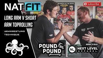 Long Arm V Short Arm Toprolling | Armwrestling Technique