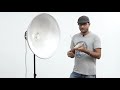 How to use a Beauty Dish Effectively with grid and deflector in 3 minutes