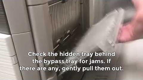 How To Remove Paper Jams - Sharp MX-3610
