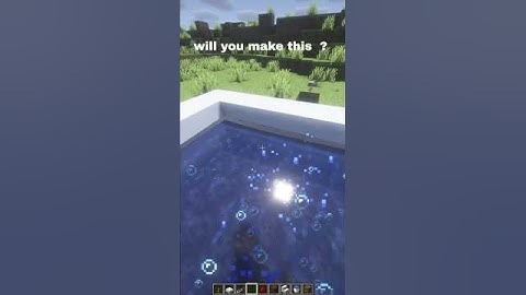 How to make automatic sweeming pool in minecraft #minecraft #minecraftshorts #shorts #shortvideo