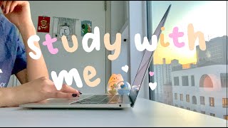 study with me (ﾉ◕ヮ◕)ﾉ*:･ﾟ✧ (no bgm)