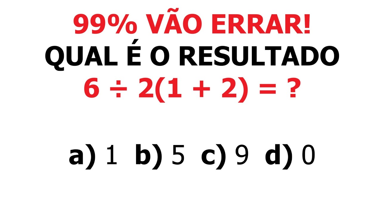 Expressão de Matemática Básica para Concurso e Enem (99% vão errar!)