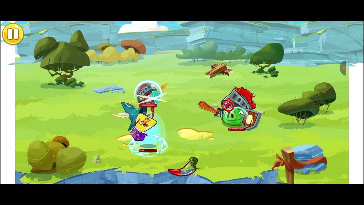 Angry Birds Epic Hardcore - Gameplay até o castelo 1