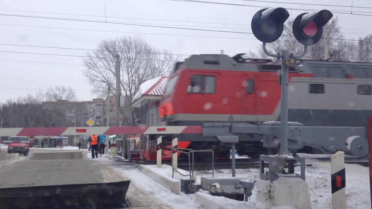 ЖД переезд 16 КМ с ИА НКМР 468231-001 и ПАШ-1 у платформы Матвеевка ...