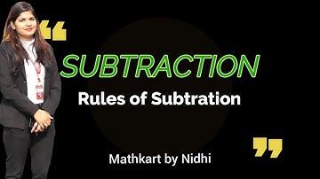 SUBTRACTION | Properties of Subtraction | Mathematics for Grade-4th & 5th