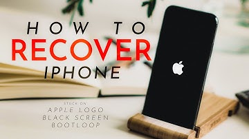 Fix iPhone Stuck On Apple Logo // Bootloop // Black Screen