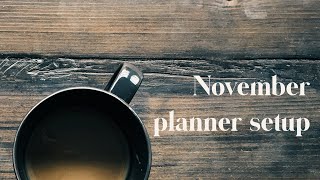 November Planner Setup | A6 Rings | Filofax, VanDerSpek, Gillio