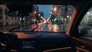 FALL ASLEEP INSTANTLY Driving in Rain for Sleeping "Real Footage" Heavy Rain on The Way Rain sounds