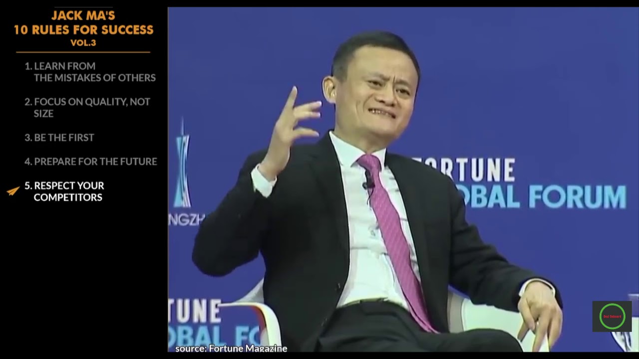LOOK AT CHALLENGES AS OPPORTUNITIES! - JACK MA -  RULES MUST FOLLOW