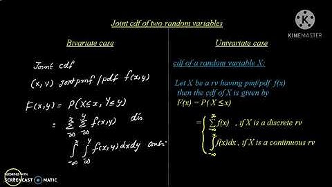 Bivariate random variables - part1