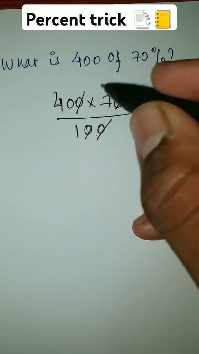 what-is-400-of-70-percent-trick-shorts-maths-youtube