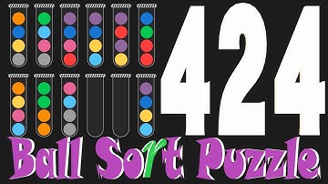 Ball Sort Puzzle Level 424 🎯No Extra Tubes😂Game Walkthrough😘 Stay Home And Fun Play #WithMe