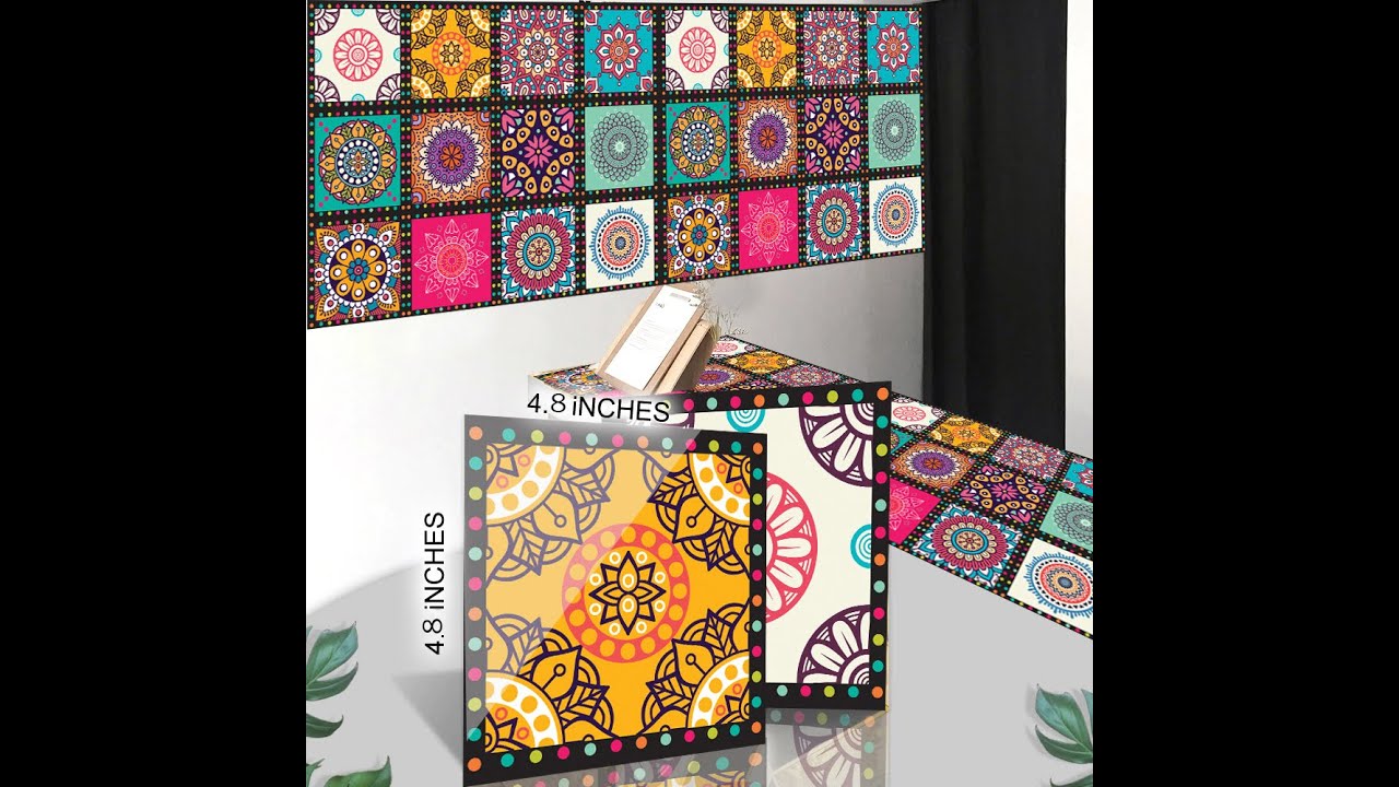 Wall Tile Stickers | Self Adhesive Wall Tiles sticker for kitchen & bathrooms | Kitchen ...