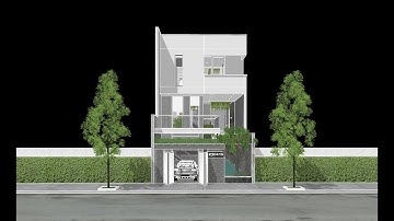 Video sketchup - Nhà phố 3 tầng