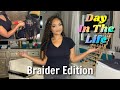 A Day in the Life of a Full Time Braider | At Home Salon | Vanity Vlog Ep. 09