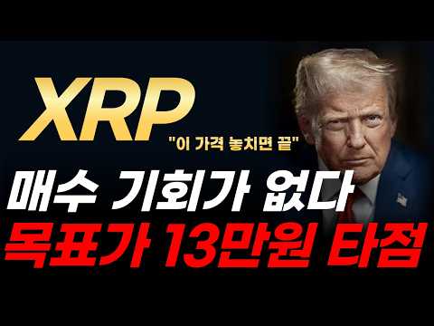 [XRP Outlook] No More Buying Opportunities for Ripple XRP! Target Price 130,000 KRW, Real Entry P...