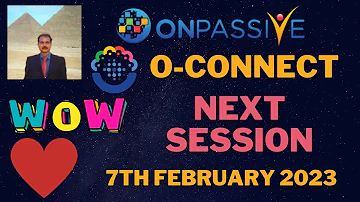 #ONPASSIVE |NEW UPDATE: O-CONNECT NEXT SESSION UPDATE IN OFOUNDERS |ONPASSIVE LATEST UPDATE