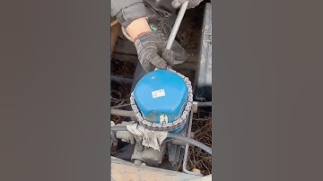 Old filter element disassembly chain wrench