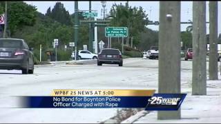 Officer accused of rape enters not guilty pleas