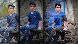 Viral Concept Photo Editing with Neon Squares in Photoshop CC screenshot 5