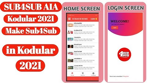 sub4sub aia file 2021 in kodular | new sub4sub in kodular