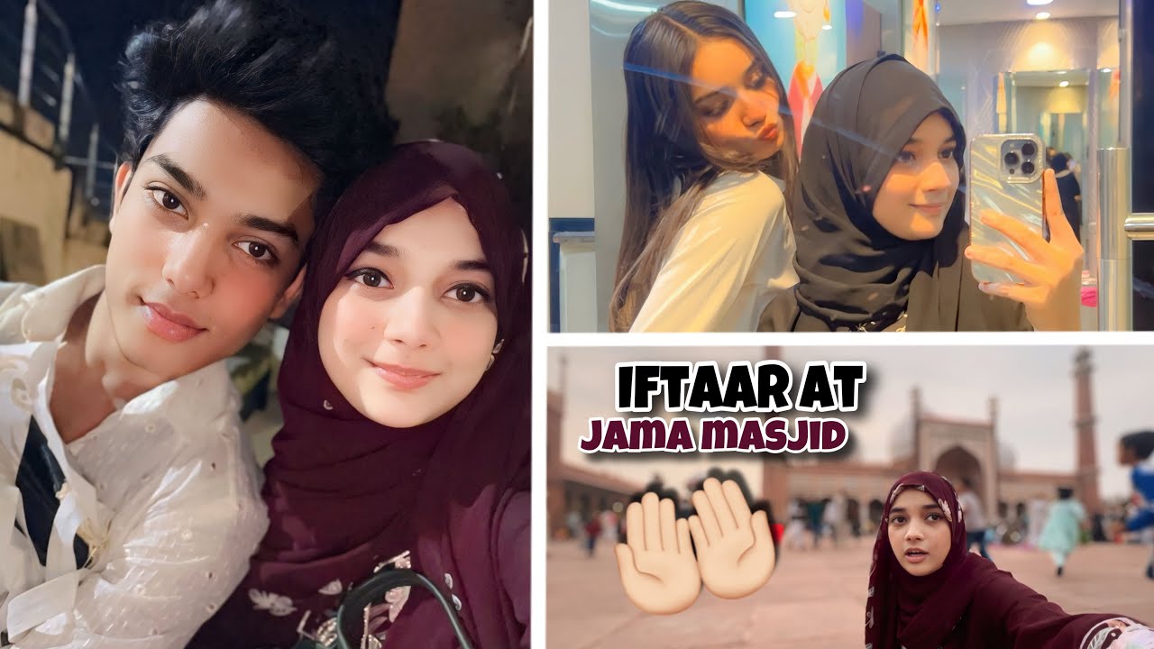 Iftaar At Jama Masjid 🕌 With Him ❤️| Mini Vlog By Mom 🥹