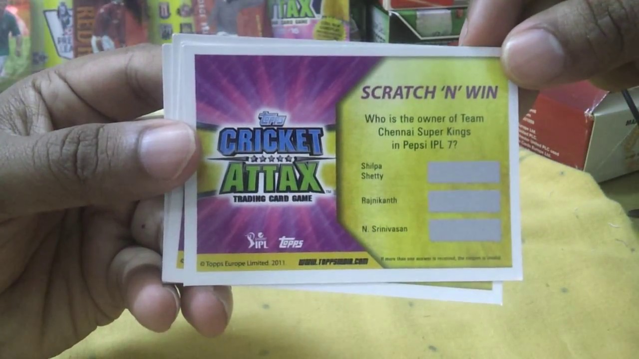 Cricket Attax 4 Coupons With prizes YouTube