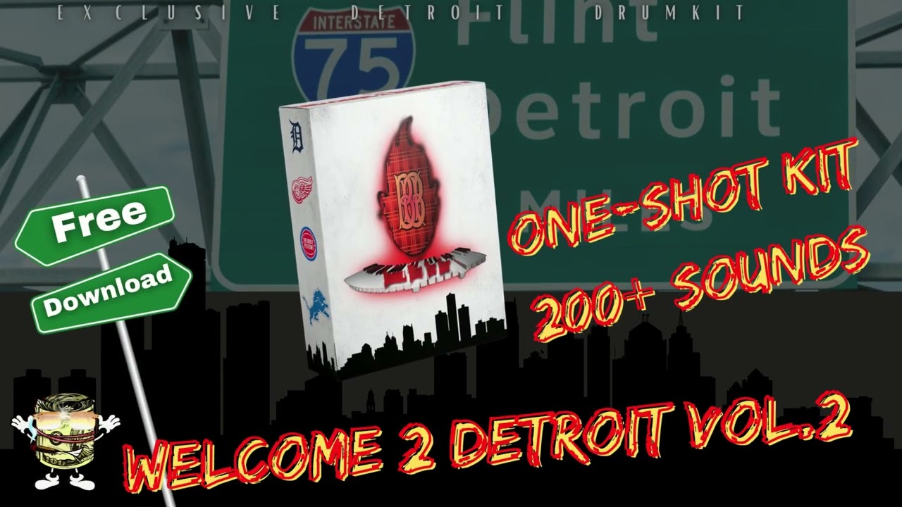 Welcome 2 Detroit Vol.2 Drumkit(One-Shot Kit)