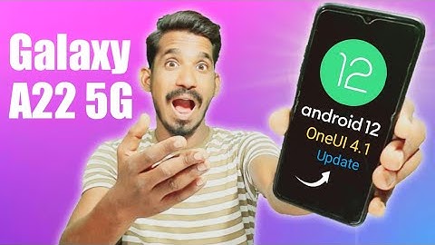 Samsung Galaxy A22 Latest Android 12 OneUI 4.1 Version Rollout 🤩 #shorts