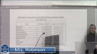 Minooka 201 Board of Education 12/19/2022 Taxation Hearing