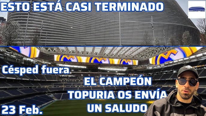 Vídeo: Obras del Santiago Bernabéu: vistosos cambios en la última  simulación del 'look' final