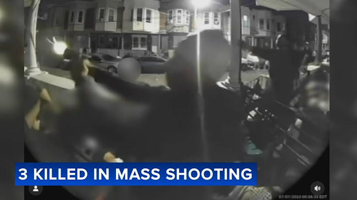 Mass shooting: Video shows multiple people opening fire in Philadelphia neighborhood