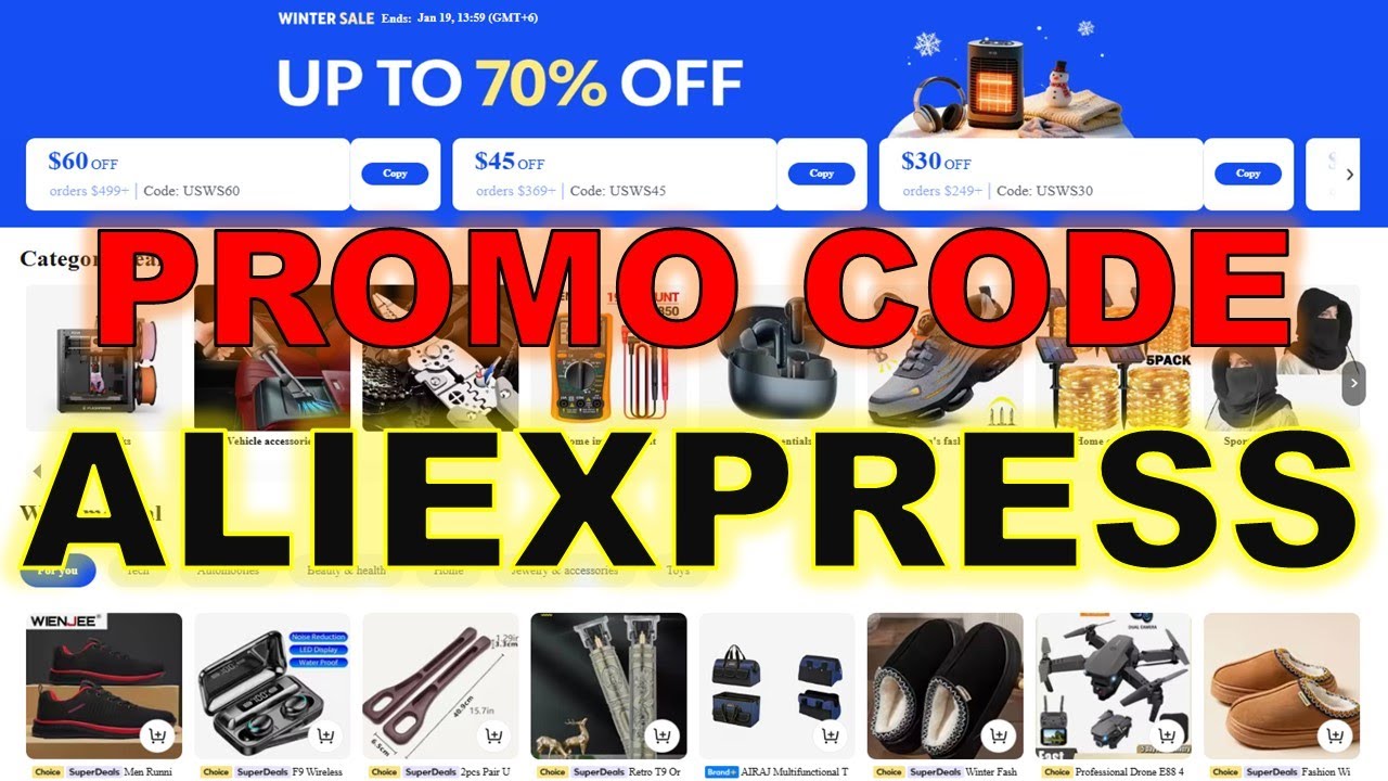 AliExpress Promo Code 2026 Winter Sale, | AliExpress Discount Coupon January 2026