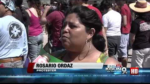 Hundreds march to end all deporations, repeal of SB 1070