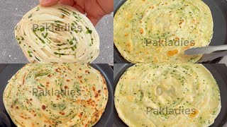 Unique Crispy Onion Viral Lachha Paratha | Warki Lachha Paratha Full Recipe #plainparatha